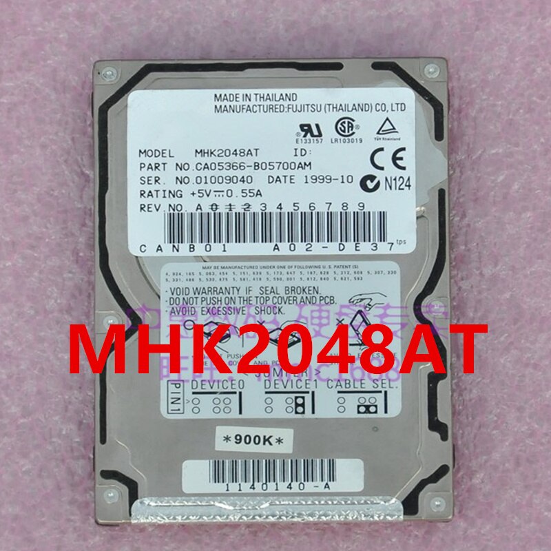 Fujitsu 90% GB 4.8 & 2.5   HDD MHK2048AT  Ʈ HDD  2MB IDE 5400RPM